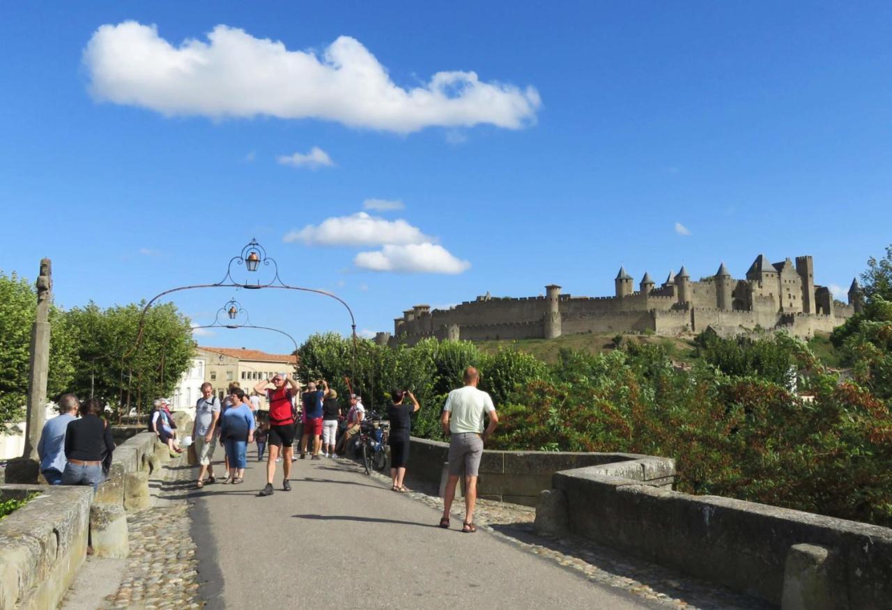 Tout Confort ! Climatisation, Calme, Piscine, Parking Gratuit, Terrasse, Wifi Apartment Carcassonne Luaran gambar